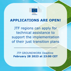 JTP GROUNDWORK – wsparcie w realizacji Terytorialnych Planów Sprawiedliwej Transformacji