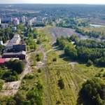 Zdjęcie z lotu ptaka terenu KWK Kazimierz Juliusz w  Sosnowcu