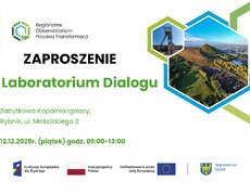 Zaproszenie na warsztaty w ramach Laboratorium Dialogu organizowane w Rybniku w dniu 12.12.2025 r. przez Główny Instytut Górnictwa-Państwowy Instytut Badawczy.
