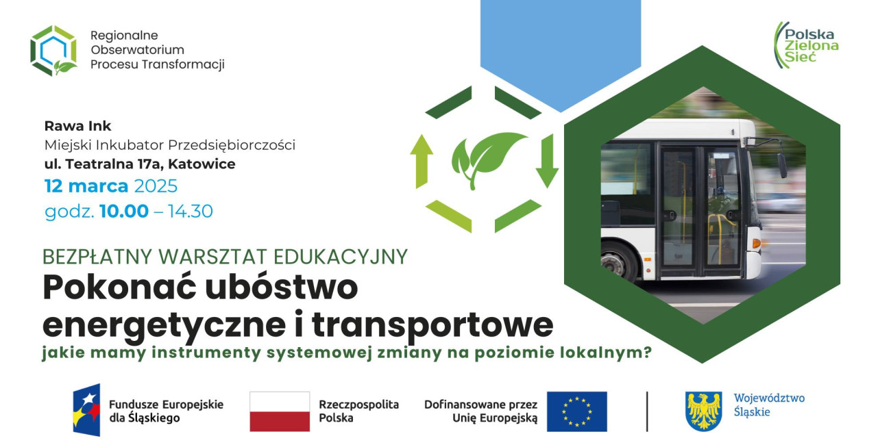 Zaproszenie na warsztat edukacyjny organizowany przez Polską Zieloną Sieć. Źródło: PZS.