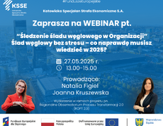 Zaproszenie na webinar organizowany przez KSSE S.A.